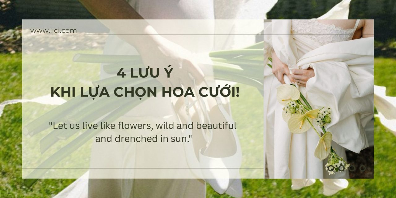 BẬT MÍ 4 TIPS CHỌN BÓ HOA CƯỚI PHÙ HỢP!
